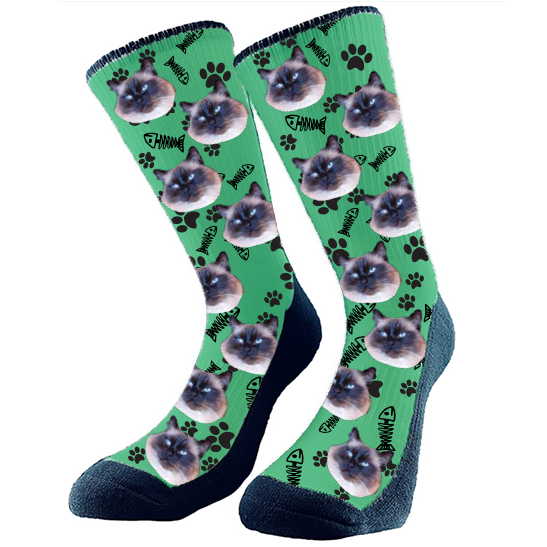 Get custom socks with your very own fur babies face on them! They make the perfect gift Excellent for any holiday, birthday, or anniversary! Every pair is made to order in Alberta, Canada.