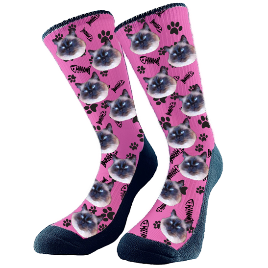 Get custom socks with your very own fur babies face on them! They make the perfect gift Excellent for any holiday, birthday, or anniversary! Every pair is made to order in Alberta, Canada.