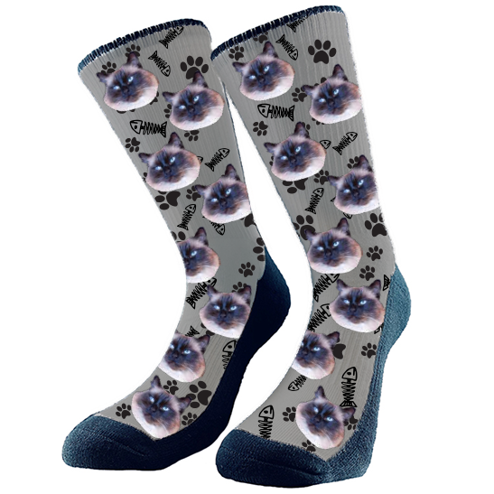 Get custom socks with your very own fur babies face on them! They make the perfect gift Excellent for any holiday, birthday, or anniversary! Every pair is made to order in Alberta, Canada.
