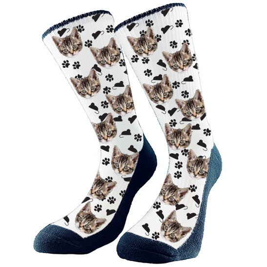 Get custom socks with your very own fur babies face on them! They make the perfect gift Excellent for any holiday, birthday, or anniversary! Every pair is made to order in Alberta, Canada.