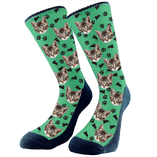 Get custom socks with your very own fur babies face on them! They make the perfect gift Excellent for any holiday, birthday, or anniversary! Every pair is made to order in Alberta, Canada.