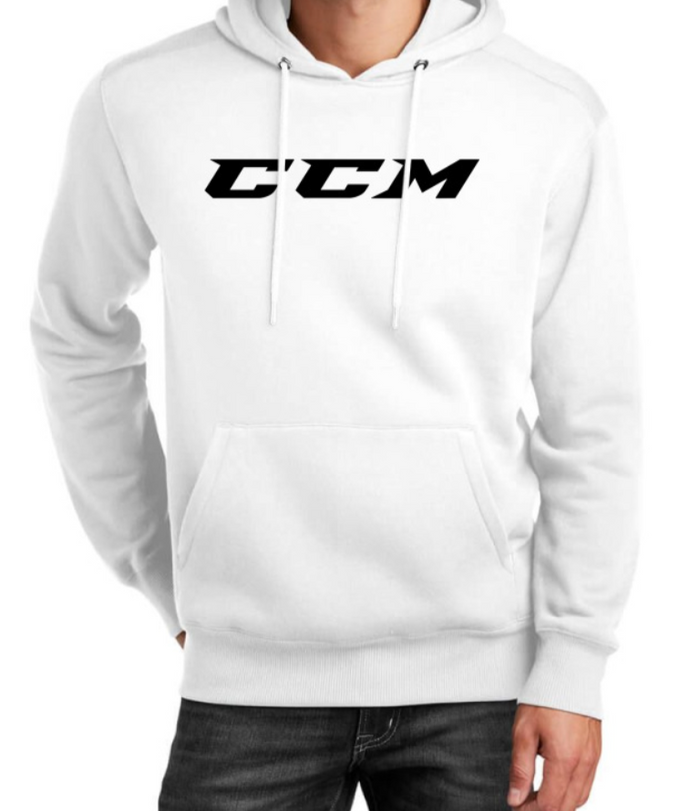 CCM White/Black Pucks Sr. Size XL New Sweatshirt