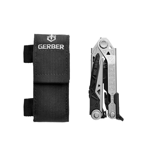 Gerber Center Drive multi-tool with one thumb opening plier head and pocket clip