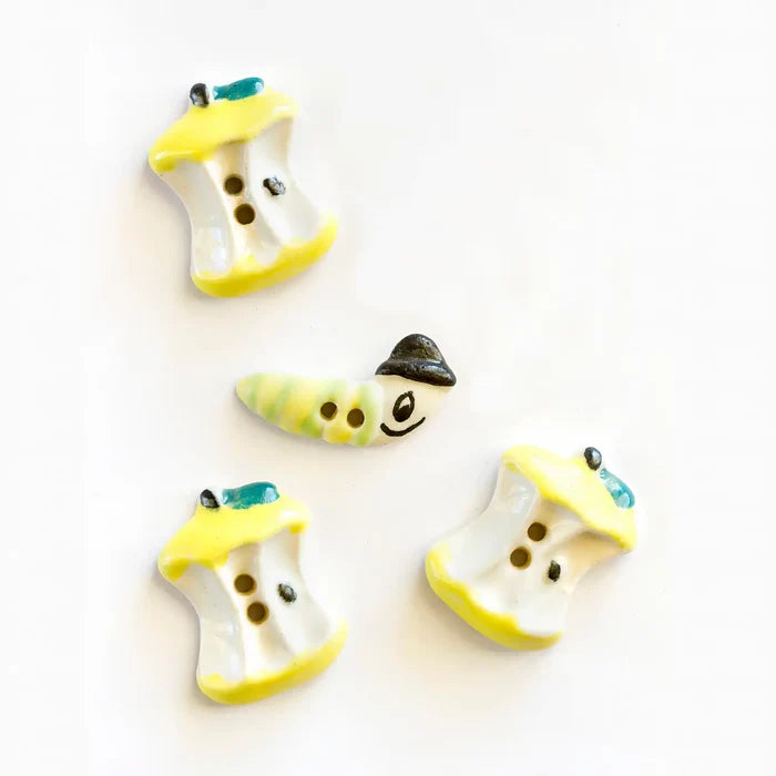 L1 Worm & Apple Core Buttons