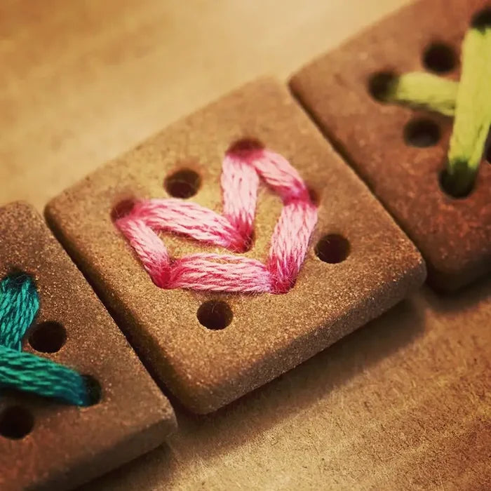 Ceramic Washable Buttons - Geometric Shapes