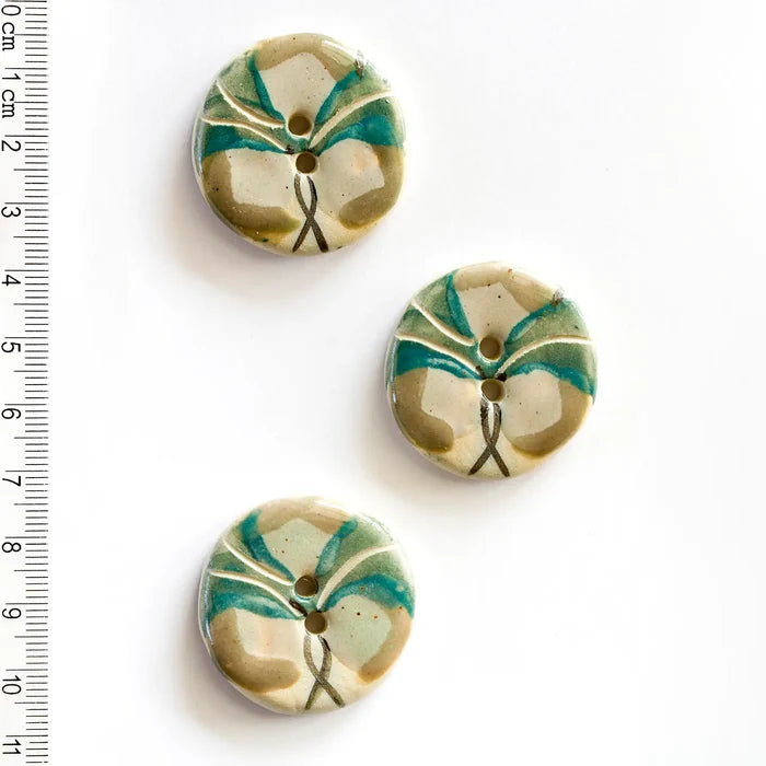 Ceramic Washable Buttons - Geometric Shapes