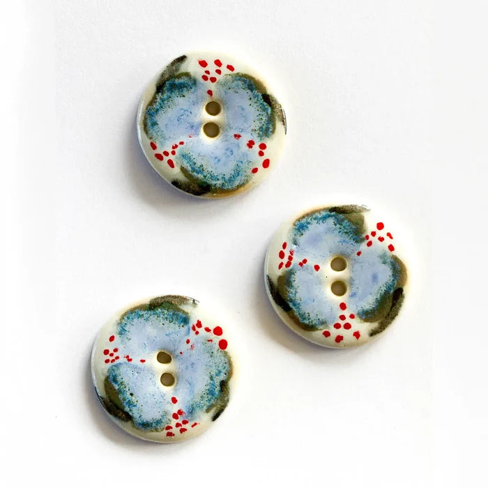 Ceramic Washable Buttons - Geometric Shapes