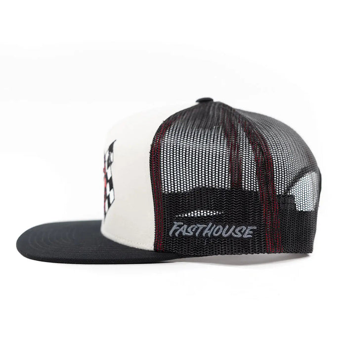 Fasthouse Champions Choice hat in off white and black, alternate product view