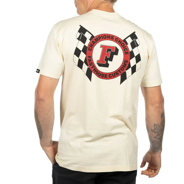 Fasthouse Champions Choice graphic t-shirt in natural, additional product view