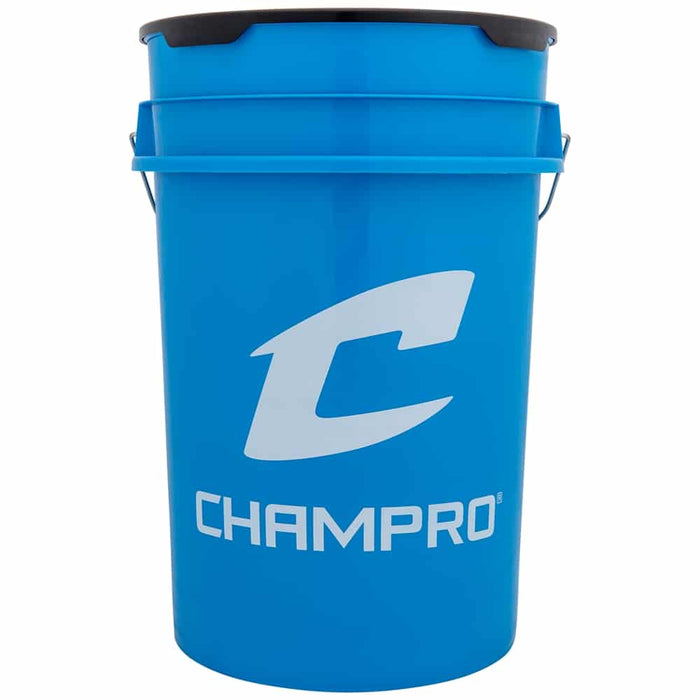 Champro Optic Blue Bucket w/Lid; 6 Gallon — Ball Bucket & Bags
