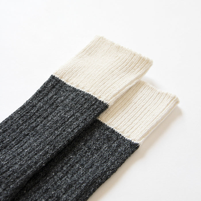 Province of Canada - Made in Canada - Colour Block Cotton Sock - Charcoal