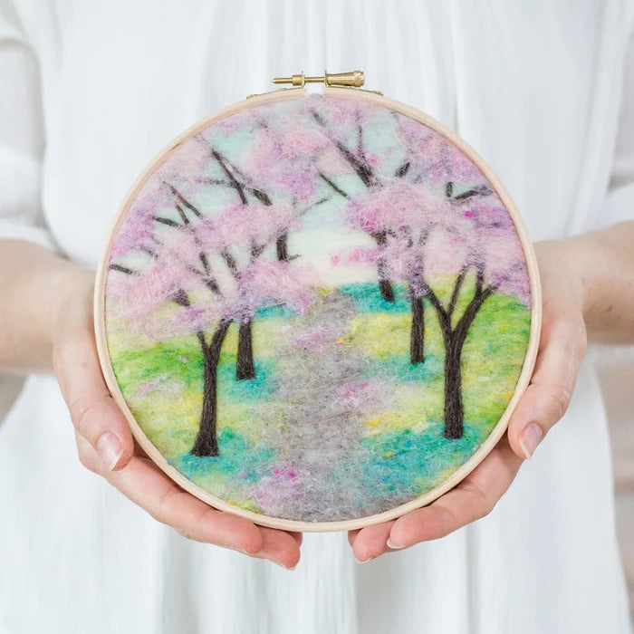 Cherry Blossoms Needle Felting Kit