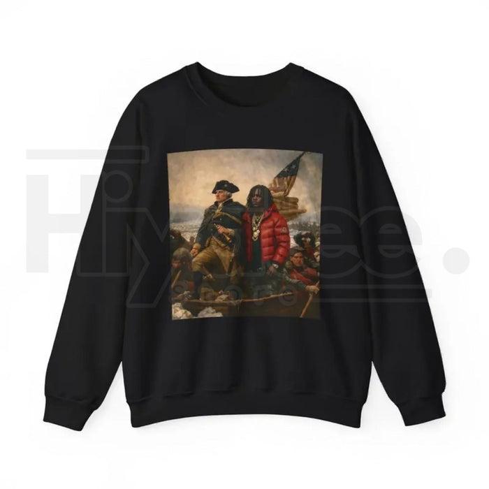 Chief K x Washington Sweatshirt: Crossing the Delaware Meme History Crewneck