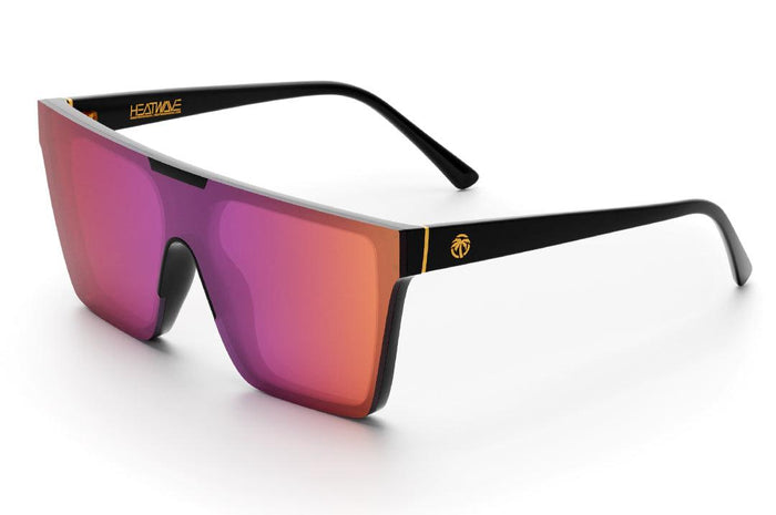 Heat Wave Clarity women's sunglasses in black with rose polarized lens