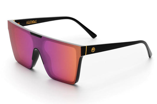 Heat Wave Clarity women's sunglasses in black with rose polarized lens