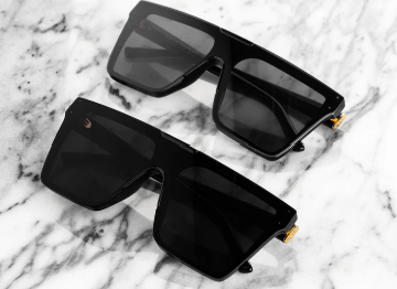 Heat Wave Clarity women's sunglasses in black with Ultra Black lens, alternate product view