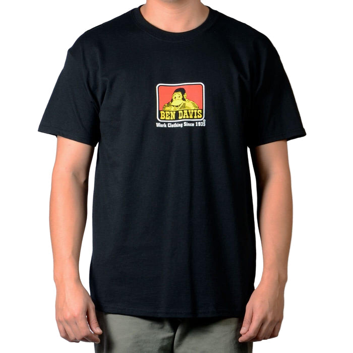Ben Davis classic gorilla logo t-shirt in black, big and tall sizing