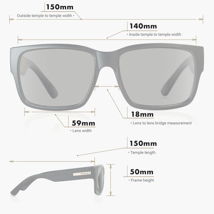 Madson Classico sunglasses in black matte, additional product view