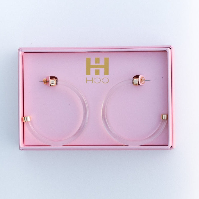 Clear Hoop Earrings