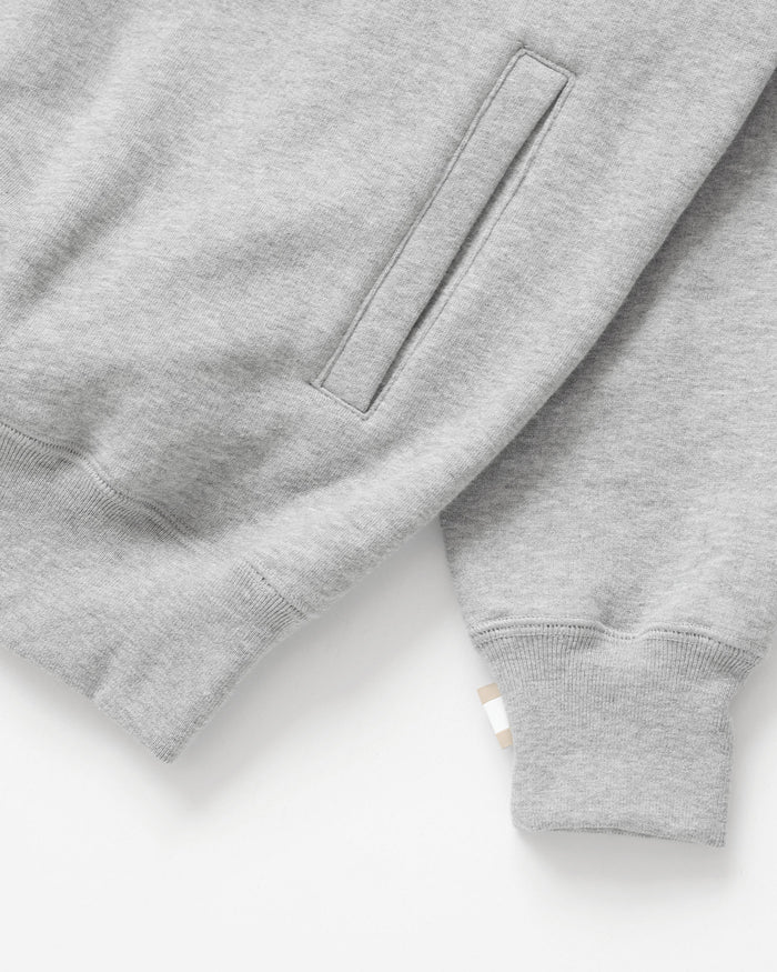 Made in Canada Club Fleece Half Zip Heather Grey - Unisex Province of Canada