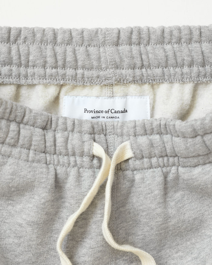 Made in Canada Club Fleece Stripe Sweatpants Heather Grey - Unisex - Province of Canada