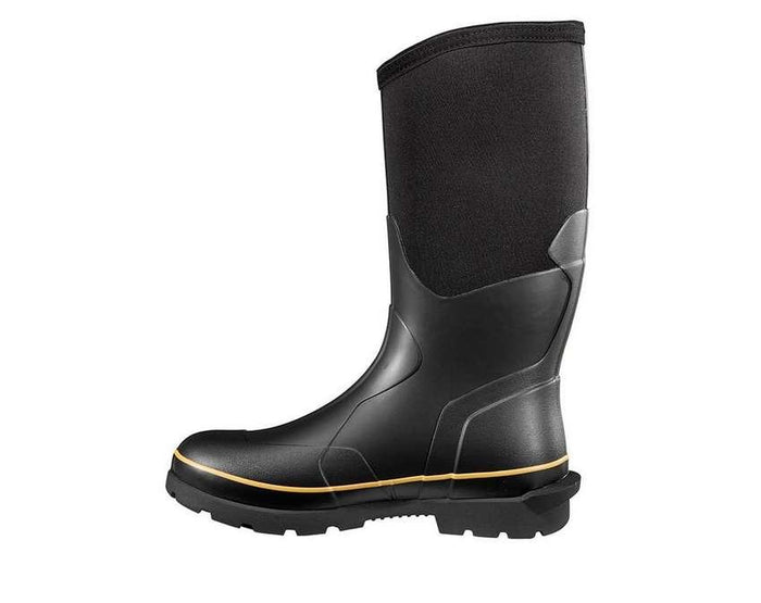 Carhartt Mudrunner composite toe rubber boot, detail view of the lug outsole