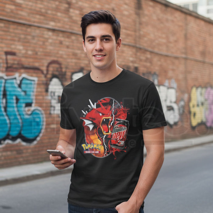 "Code Red" Legendary Gyarados T-Shirt – Shiny Lake of Rage Retro Graphic Tee