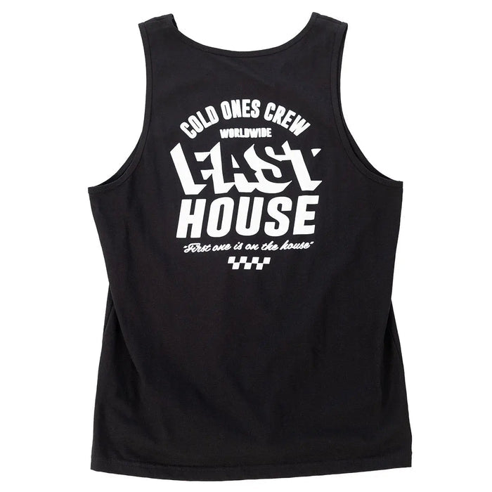 Fasthouse Cold Ones graphic tank top in black, alternate product view