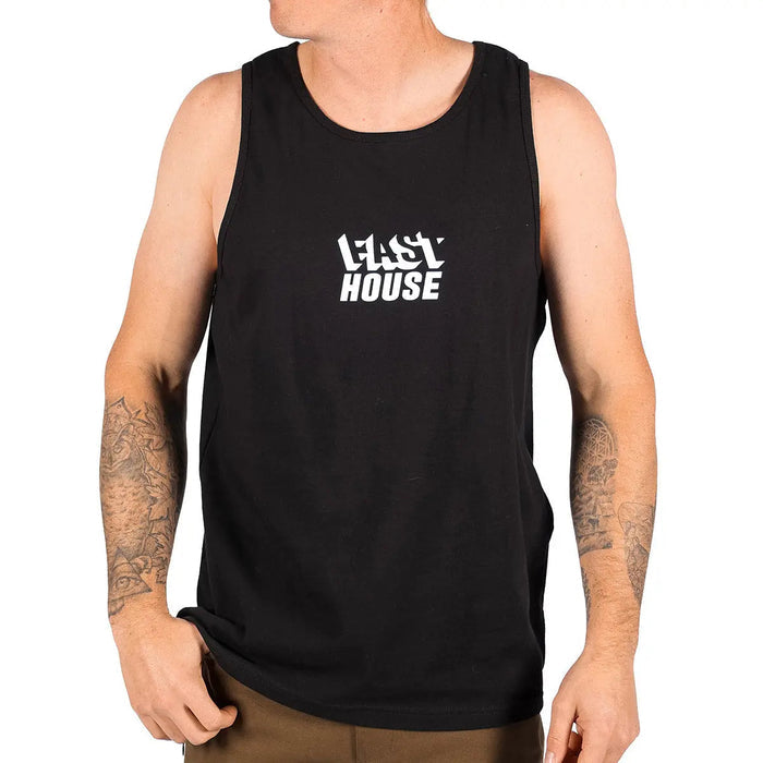 Fasthouse Cold Ones graphic tank top in black, additional product view