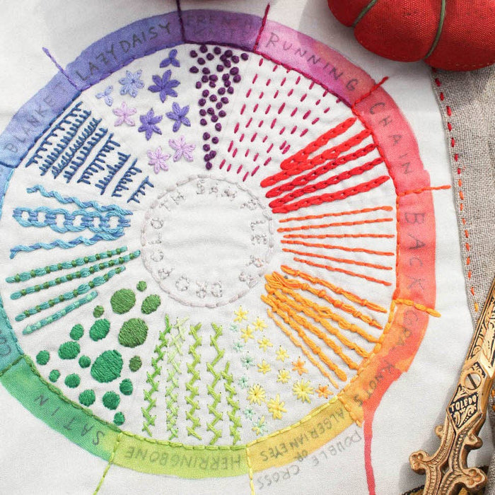 Color Wheel Embroidery Kit