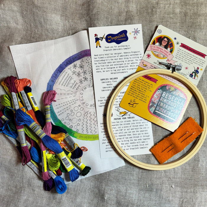 Color Wheel Embroidery Kit
