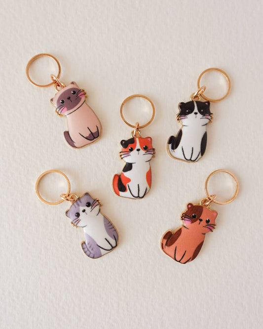 Colorful Cats Stitch Markers