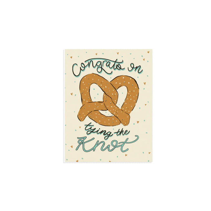 Congrats on Tying The Knot Wedding Greeting Card