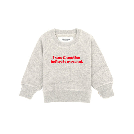 Made in Canada 100% Cotton Cool Canadian Kids French Terry Sweatshirt