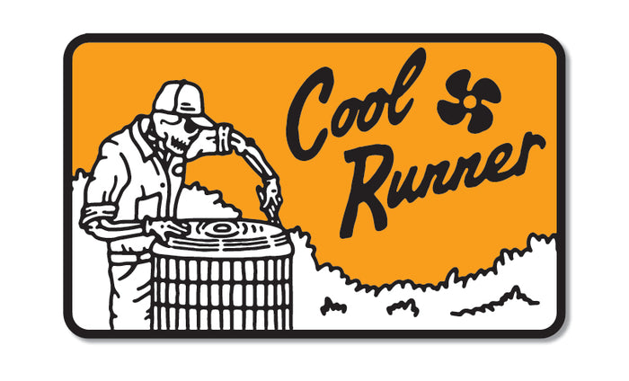 3 inch Trade Money sticker reading Cool Runner