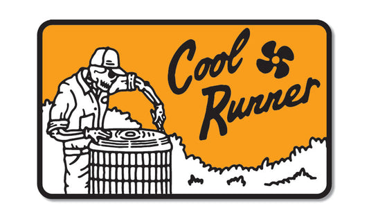 3 inch Trade Money sticker reading Cool Runner
