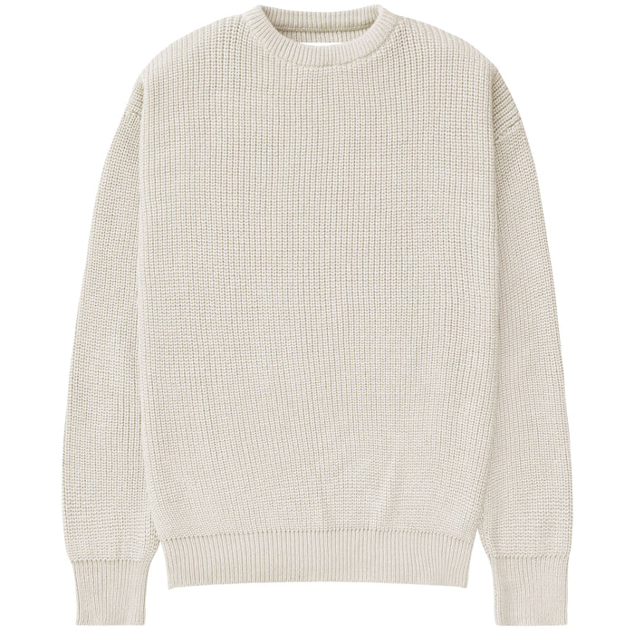 Made in Canada Cotton Knit Sweater Ecru 100% Cotton - Unisex - Province of Canada