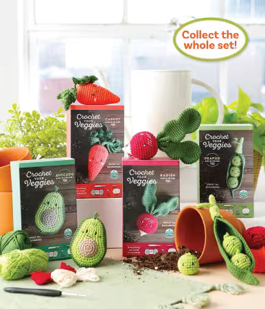 Crochet Your Veggies Amigurumi Kit