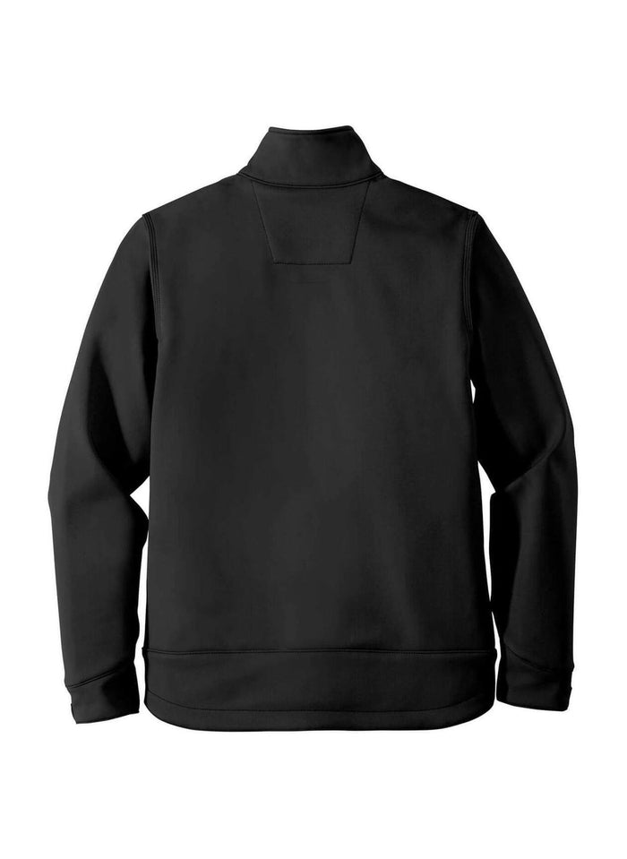 Carhartt Crowley soft shell jacket in black, alternate product view of the jacket