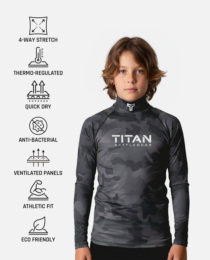 CUT-RESISTANT BASELAYER 2.0  - BLACKOUT CAMO