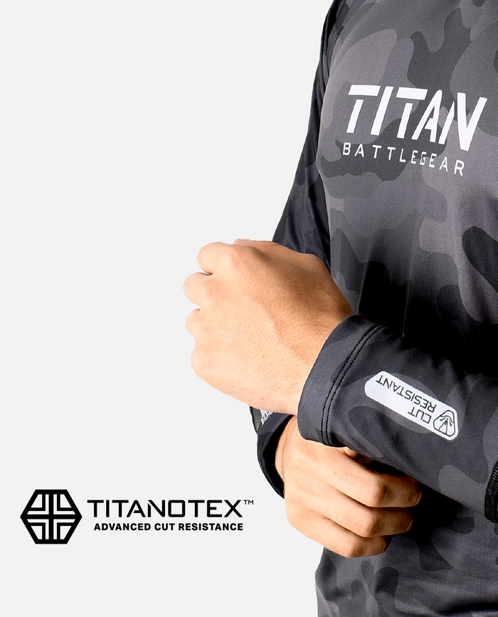 CUT-RESISTANT BASELAYER 2.0  - BLACKOUT CAMO