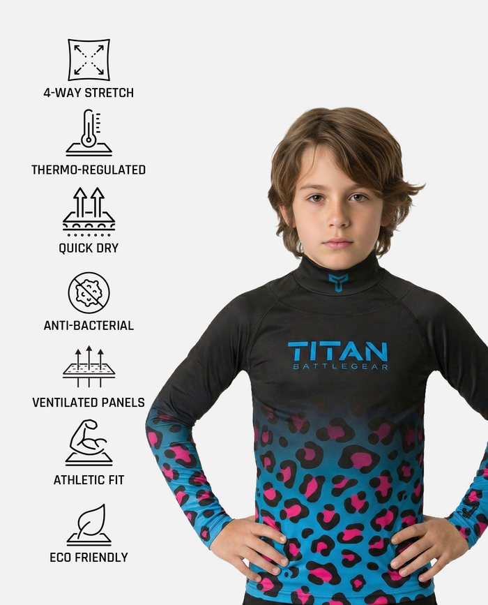 CUT-RESISTANT BASELAYER 2.0  - LEOPARD FADE
