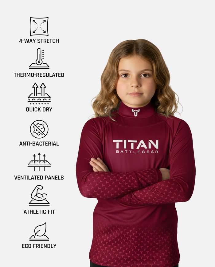 CUT-RESISTANT BASELAYER 2.0  - MAROON