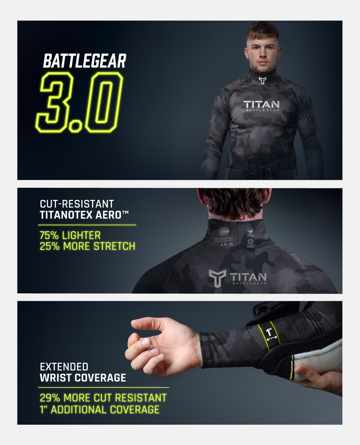 CUT-RESISTANT BASELAYER 3.0 - BLACKOUT CAMO