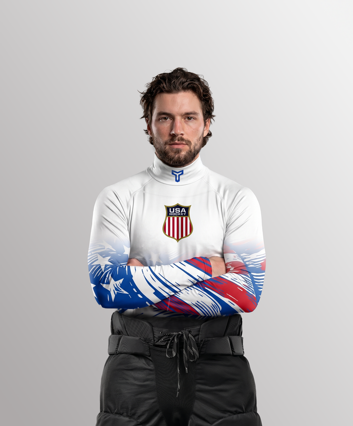 CUT-RESISTANT BASELAYER 3.0 - USA HOCKEY (WHITE)