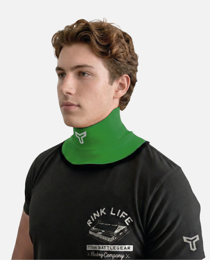 Green Titan Battlegear hockey neck guard