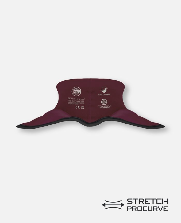 CUT-RESISTANT NECK GUARD 2.0  - MAROON