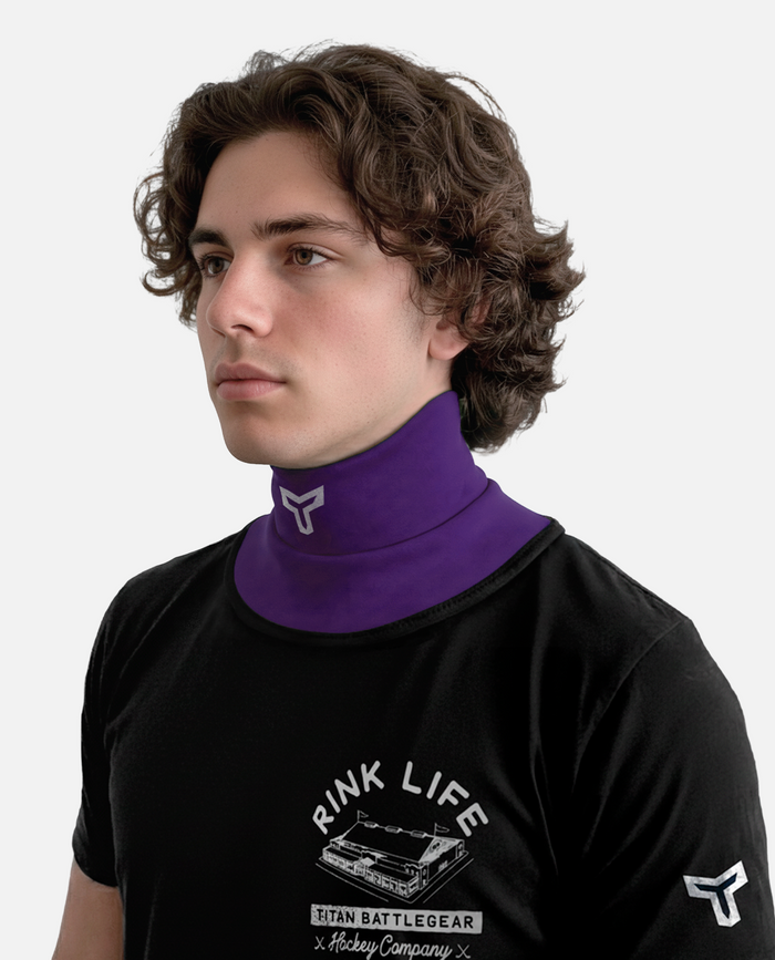 Purple Titan Battlegear hockey neck guard
