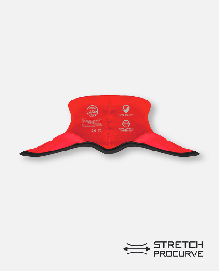 CUT-RESISTANT NECK GUARD 2.0  - RED