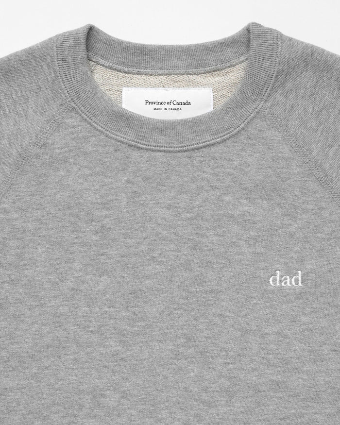 Made in Canada Dad Sweatshirt Heather Grey - Unisex - Province of Canada